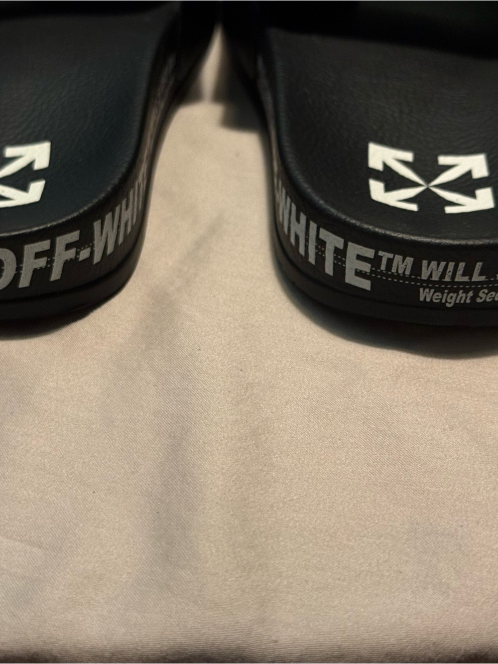 NIB Off-White Black and White Industrial Strap Slide Sandals - Picture 7 of 12